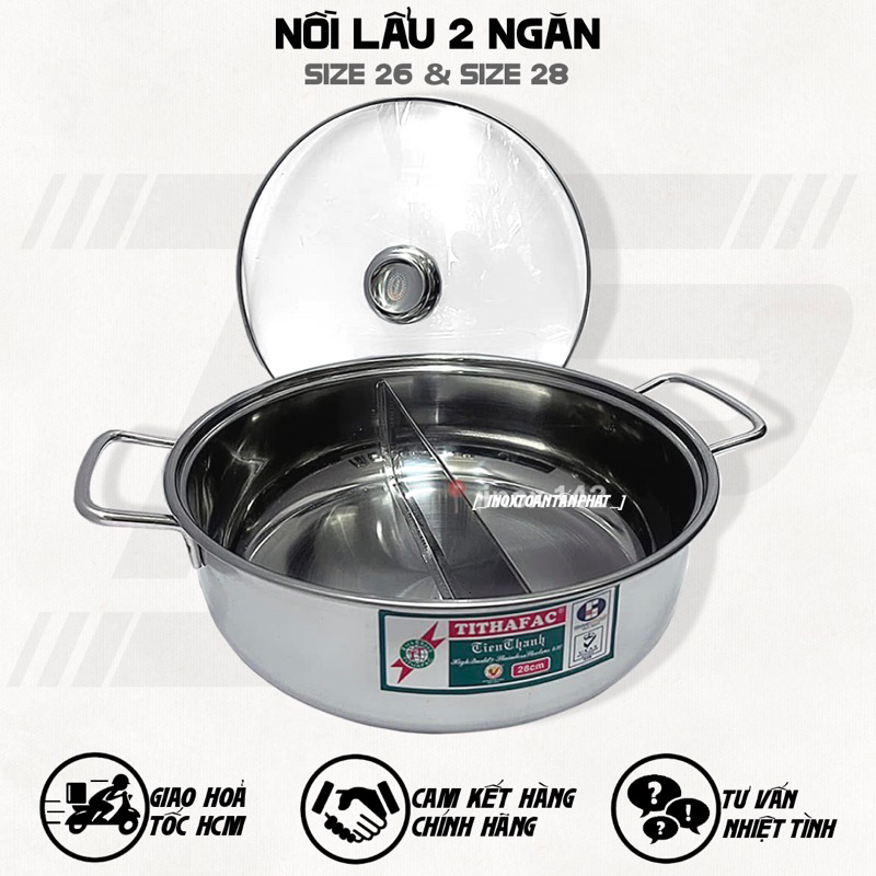 Nồi Lẩu VN Hai Ngăn - Nồi Lẩu 2 Ngăn
