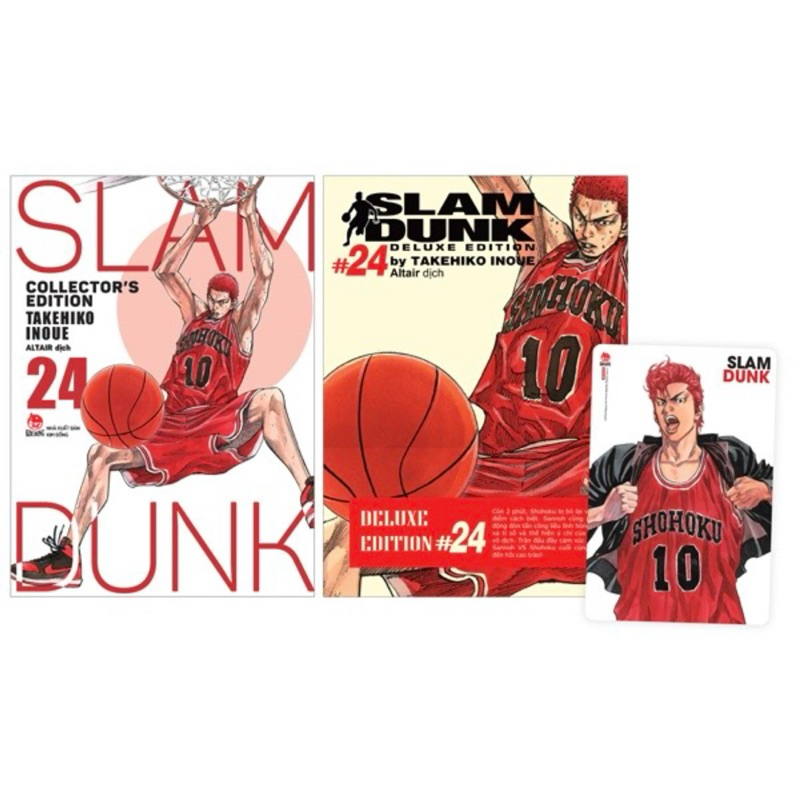 Truyện Tranh | SLAM DUNK - BẢN 2 BÌA BẢN 1 BÌA + Obi + Card - Deluxe Edition - Tập 24 23 22 21 20 3 