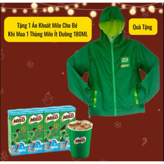 Sữa Milo Ít Đường 180ML x 48 Hộp (Tặng Áo Khoác Thể Thao) - Freeship