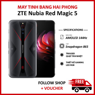 Điện thoại Gaming ZTE Nubia Red Magic 5, RAM 8/128GB chip Snapdragon 865 5G màn 144Hz