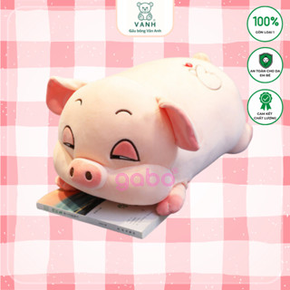 Gấu bông Heo mắt Hí, Heo lim dim, Heo bông phê cần cực xinh và đáng yêu gối ôm cho bé gối ôm dài gối ôm hình thú