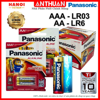 Hộp 24 viên Pin AA - AAA Panasonic Alkaline LR03 LR6 Pin Tiểu 2A Pin Đũa 3A hàng  chính hãng cao cấp
