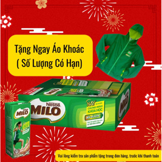 Sữa Milo Lúa Mạch 180ml x 48 Hộp Tặng 1 Áo Khoác Thể Thao Milo Cực Xinh( Số Lượng Có Hạn) Date mới