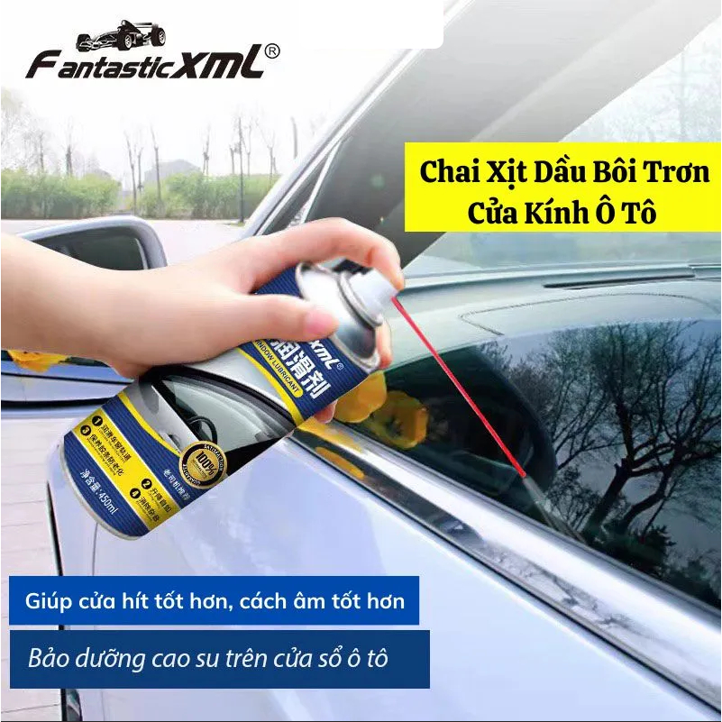 Chai Xịt Dầu Bôi Trơn Cửa Kính Ô Tô ,Chống Kẹt Kính Bảo Dưỡng Gioăng Cao Su Cửa Nóc Xe Hơi