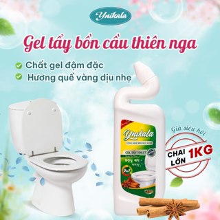 Gel tẩy bồn cầu hương quế vàng Ynikala 1KG, tẩy thiên nga đậm đặc, làm sạch toilet, nhà tắm