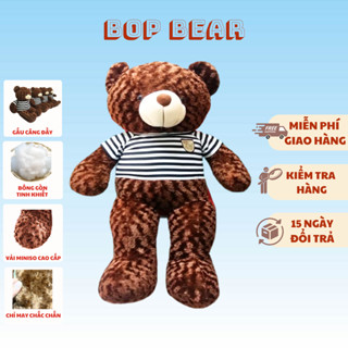 Gấu bông Teddy Cao Cấp khổ vải 1m Cao 80cm màu Nâu hàng VNXK