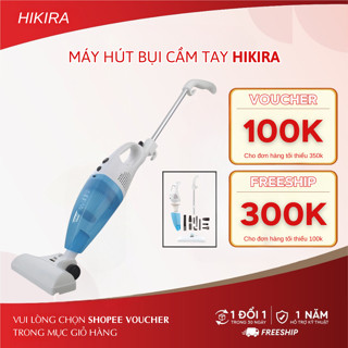 Máy hút bụi cầm tay HIKIRA Nhật Bản thiết kế gọn nhẹ lực hút siêu mạnh tặng kèm 9 đầu hút riêng biệt