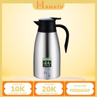  Bình Giữ Nhiệt 2 Lít EuroPean Giữ Nhiệt Inox 304 Bình Giữ Nhiệt Cỡ Lớn Ấm Pha Trà Pha Chè Cao Cấp 