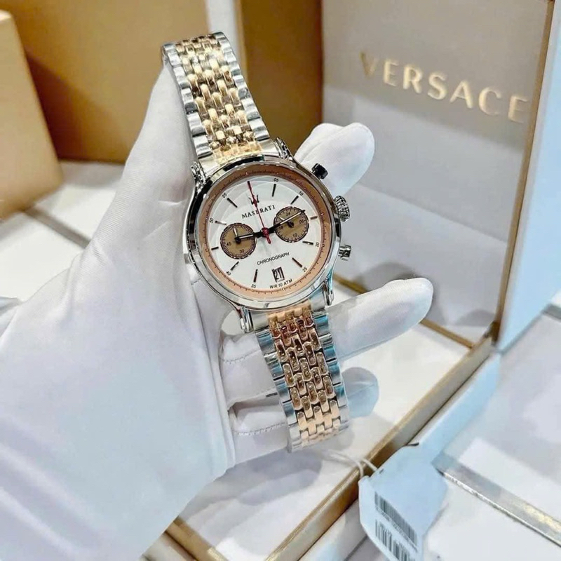 [Chính Hãng 100%] Đồng Hồ Nam Maserati R8873638002 Máy Quartz (Pin) Kính Sapphiare Siz 42 Dây Thép K