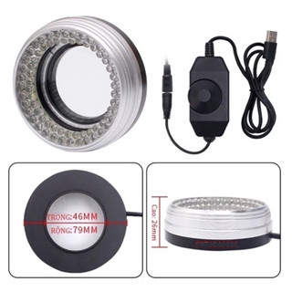 Đèn LED kính hiển vi 72 bóng siêu sáng có chắn khói sáng hơn cả đèn Luna (Hàn Quốc lắp Olympus)