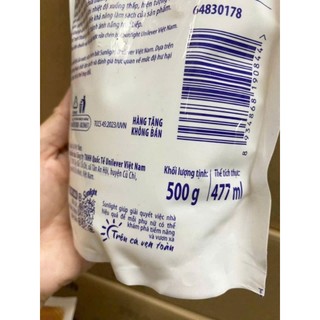 Nước rửa chén Sunlight thiên nhiên rừng_chanh - Túi 500g