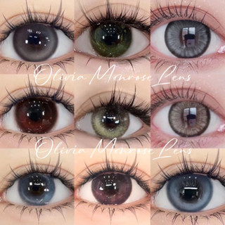 Olivia Monrose lens - Lens Mắt [ O ĐỘ ] BST Lens Nâu và Xám Tự Nhiên - Lens Tây ⛅ free case đựng lens