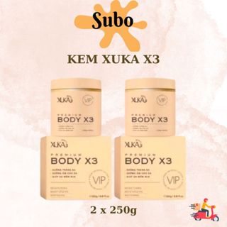 2 Hộp Kem Body X3 XUKA Hỗ Trợ Dưỡng Trắng Chống Nắng Hộp 250g Hàng Chính Hãng