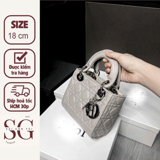  Túi Xách Đeo Chéo Nữ Cầm Tay Phối Dây Xích Full Box   Sài Gòn Túi  