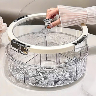 Khay đựng mứt Tết ngăn chia sang trọng phong cách châu Âu, khay bảo quản bánh kẹo nắp kín mẫu 2025 mới.