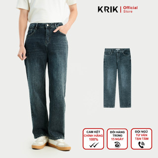Quần Jean Nam Local Brand KRIK Form Straight Chất Liệu Cotton Cao Cấp Mềm Mại Thoáng Khí QJ6157