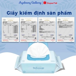 Khăn Ướt BeBesup Sensitive 80 Tờ Agabang Gallery Cao Cấp Mùi Thơm Tự Nhiên, Không Cồn, Khăn Ướt Dành Cho Bé