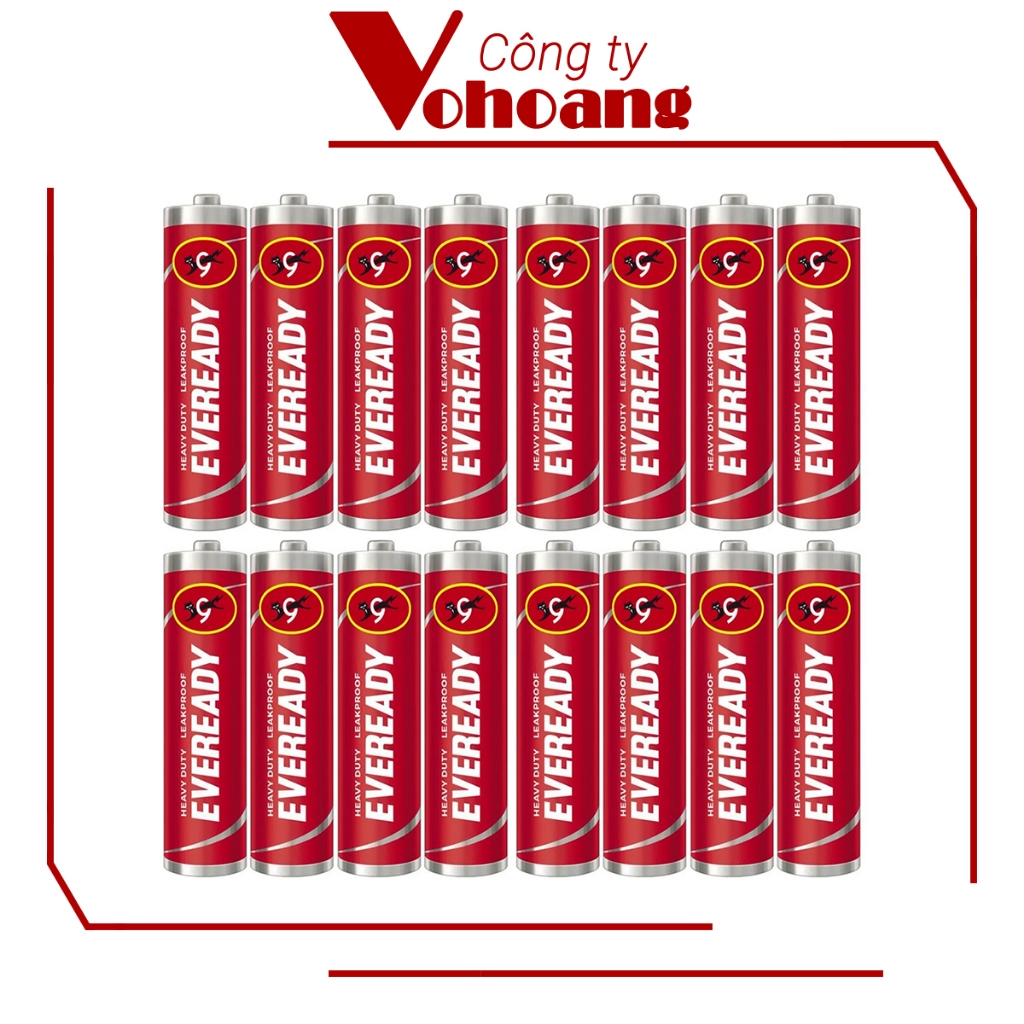 Bộ 16 pin AAA - pin đũa Eveready Heavy Duty (Đỏ)