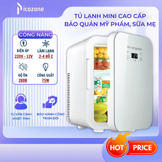 Tủ lạnh mini Pitek Cao Cấp 16L điều chỉnh nhiệt độ, trữ sữa, bảo quản mỹ phẩm - BH Công Trọn Đời