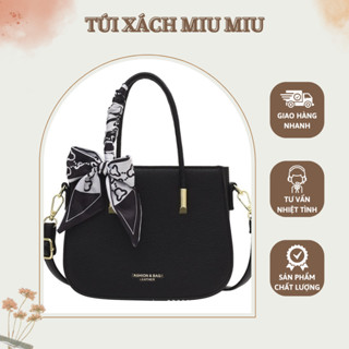 Túi xách Nữ cầm tay dễ thương tặng kèm khăn quấn túi nổi bật. Kèm dây đeo chéo
