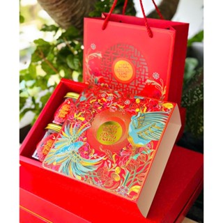 combo 20 bộ hộp quà tết 2025 mèo may mắn/én vàng/xuân điểu có sẵn siêu rẻ