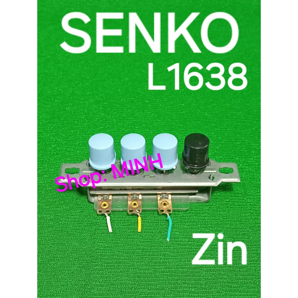 CÔNG TẮC quạt Senko L1638 zin – công tắc 4 nút tròn, công tắc bấm số quạt lửng lỡ B4 Senko L1638