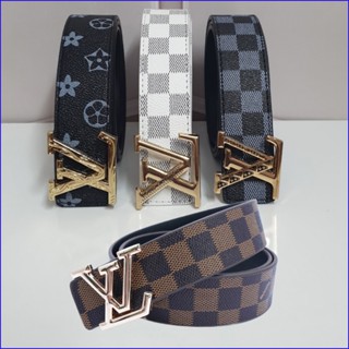  Thắt Lưng Nam Cao Cấp Hàng Hiệu Dây Lưng Nam Thời Trang Họa Tiết Caro Sành Điệu Mặt Khóa LV Nhiều Mẫu Đa Dạng 