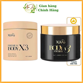 Combo 2 Hộp Kem Trắng Da Body XUKA X3 Đen - Hồng Dưỡng Trắng Da, Thấm Nhanh Không Nhờn Bết Rít