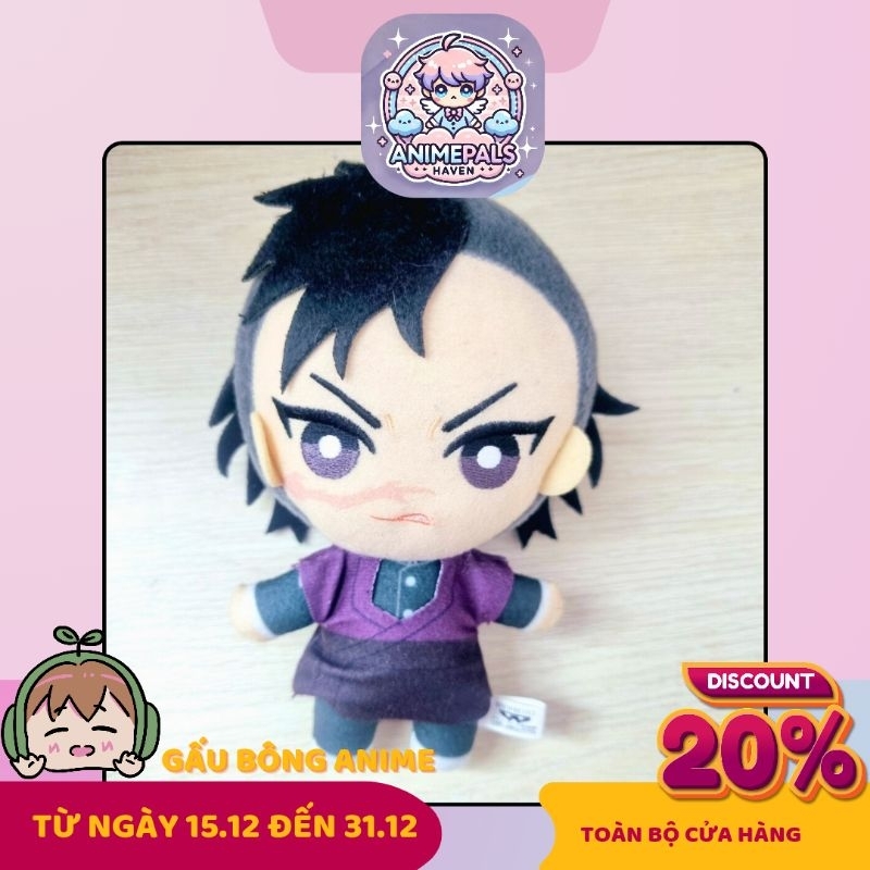 [CHÍNH HÃNG 2HAND] Kimetsu no yaiba gấu bông Genya, Sanemi, Giyuu
