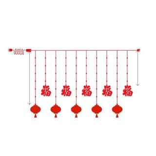 Dây đèn led trang trí tết màu đỏ rực mang lại cảm giác ấm áp và may mắn ngày đầu năm