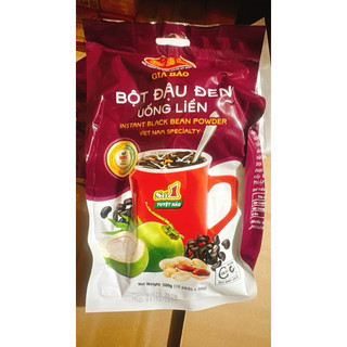 BỘT ĐẬU ĐEN, BỘT NGŨ CỐC,BỘT ĐẬU ĐEN GIA BẢO (đã bao bì mẫu mới) (500gr)