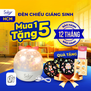 Đèn ngủ chiếu sao Saby Dreamz, đèn ngủ cho bé chọn tấm phim chiếu vũ trụ,cổ tích đa dạng BH 12 tháng