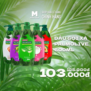 Dầu gội xả Palmolive 2 in 1 chiết xuất Sữa dừa | Keratin kết hợp quả ô liu | Dầu trái bơ | Dầu hạnh nhân | Nha Đam 600ml