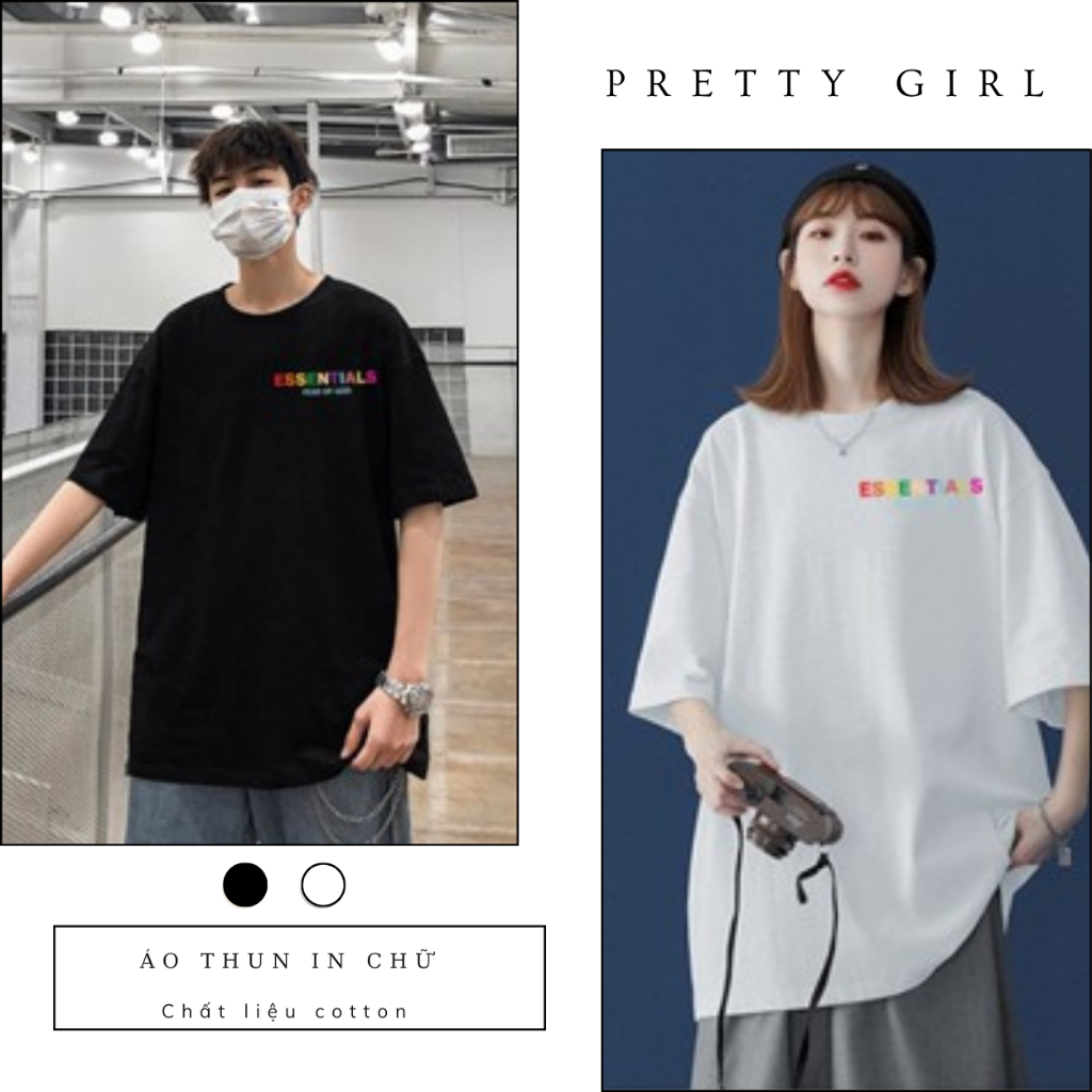 Áo thun nam nữ IN MÀU ngắn tay 100% cotton, bề mặt vải mềm mịn HIYOU