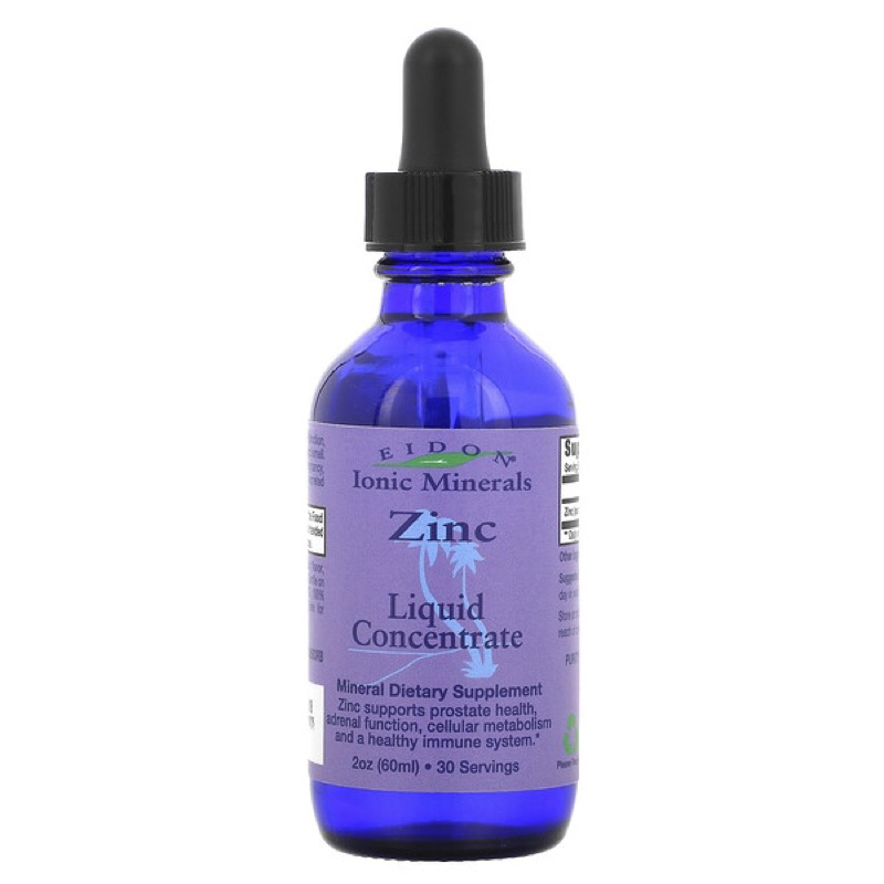 Eidon Mineral Supplements Ionic Minerals Zinc Liquid - Bổ sung khoáng chất Eidon Khoáng chất ion Kẽm