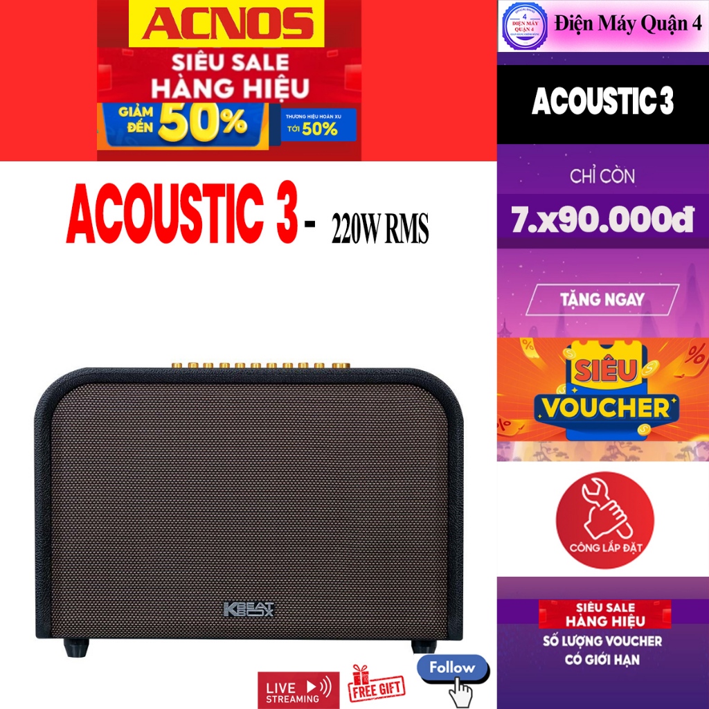 Loa Karaoke ACNOS ACOUSTIC 3 / [Acnos Flac36] Loa Karaoke Acnos Flac 36 / Kbeatbox FLAC36