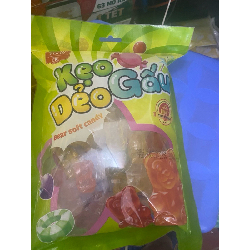 Kẹo dẻo mềm gấu vị trái cây ,kẹo dẻo mềm vị xoài của thái gói 400g