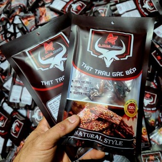 Thịt trâu gác bếp A Hoa gói nhỏ 50gr kèm chấm chẩm chéo