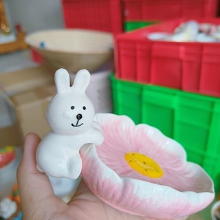 [LƯU Ý MÔ TẢ] Khay xà bông gốm sứ decor 3D