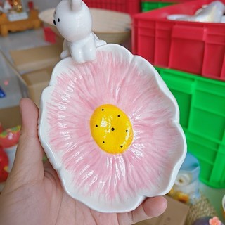 [LƯU Ý MÔ TẢ] Khay xà bông gốm sứ decor 3D