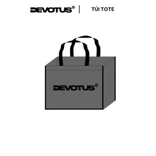 [Quà Tặng ] Túi vải không dệt mỏng nhẹ Local Brand Unisex Devotus Xám Màu Mới
