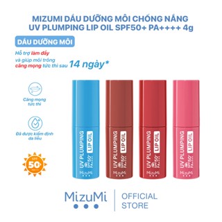 MizuMi Dầu dưỡng môi chống nắng UV Plumping Lip Oil SPF50+ PA++++ 4g