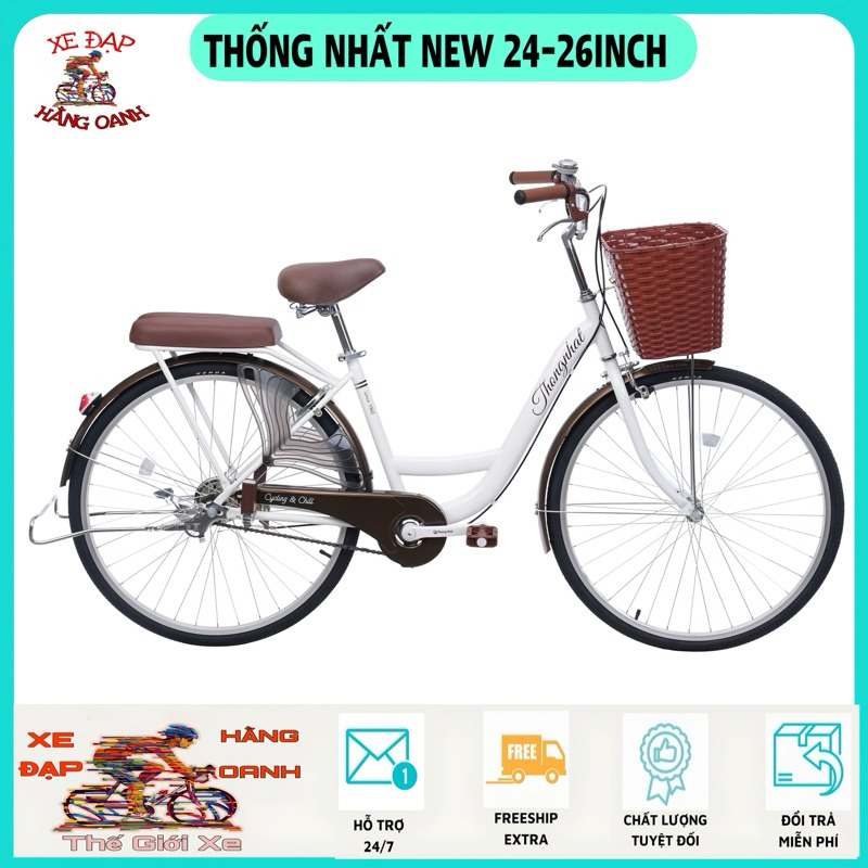 Xe Đạp Nữ Đẹp - Mini Thống Nhất New 24-26inch Việt Nam [nhiều size]