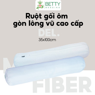Ruột Gối Ôm Betty Bedding 35x100cm (01 cái) - Gòn Lông Vũ / Gòn Bi / Gòn Xơ