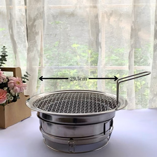 Bếp Nướng Than Hoa Vỉ Nướng Có Tay Cầm Kèm Đế Bếp