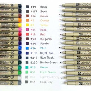 [DA ĐEN CHÍNH HÃNG] Bút Line Đen Kháng Nước Sakura Micron