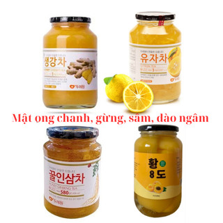 Sâm Hoàng Diệu - Mật ong Chanh 1kg,  gừng 1 kg, sâm mật ong 580g, đào ngâm 680g Dooraone  Hàn Quốc