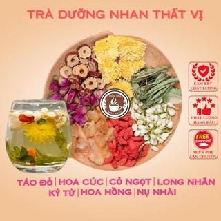  COMBO 30 Gói Trà Thảo Mộc Dưỡng Nhan 7 Vị Giúp Giảm Cân,Dưỡng Da Làm Đẹp Mát Gan Giải Độc 