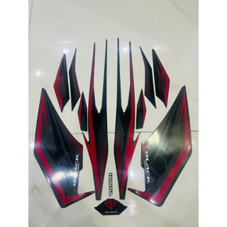  Bộ tem decal dán xe máy Honda Airblade đời 2019 Air blade 2019 màu đỏ đen black edition mẫu mới zin thái siêu đẹp 