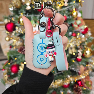  Bao chìa khóa Thương hiệu PiTi smartkey xe máy Yamaha Grande Janus Exciter 155 NVX Latte Freego handmade 2 nút bấm YAM 